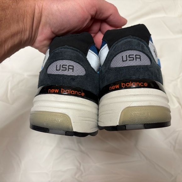 New Balance 992 Made in the USA Blue Grey M992CP Walking Comfort Shoe size 10 - Picture 7 of 16